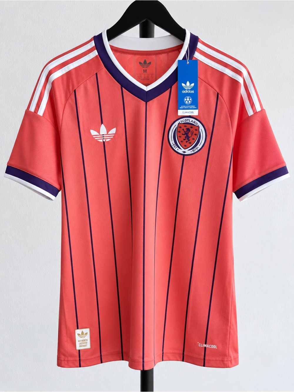 adidas Scotland 2026 Away Jersey Men M NWT Climacool Trefoil